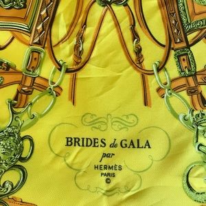 Hermès “Brides de Gala” silk scarf. Authentic.